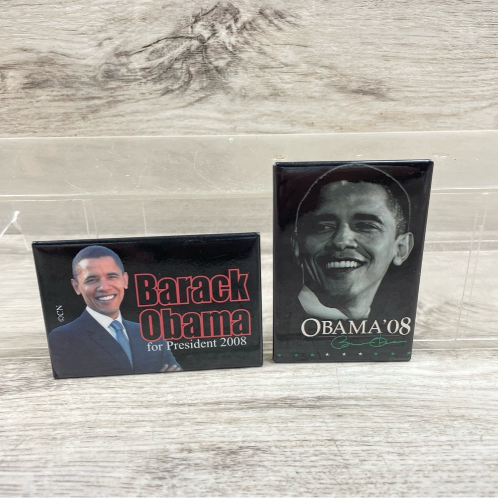 2008 Barack Obama For President Magnet Lot Of 2 Y2K 3”